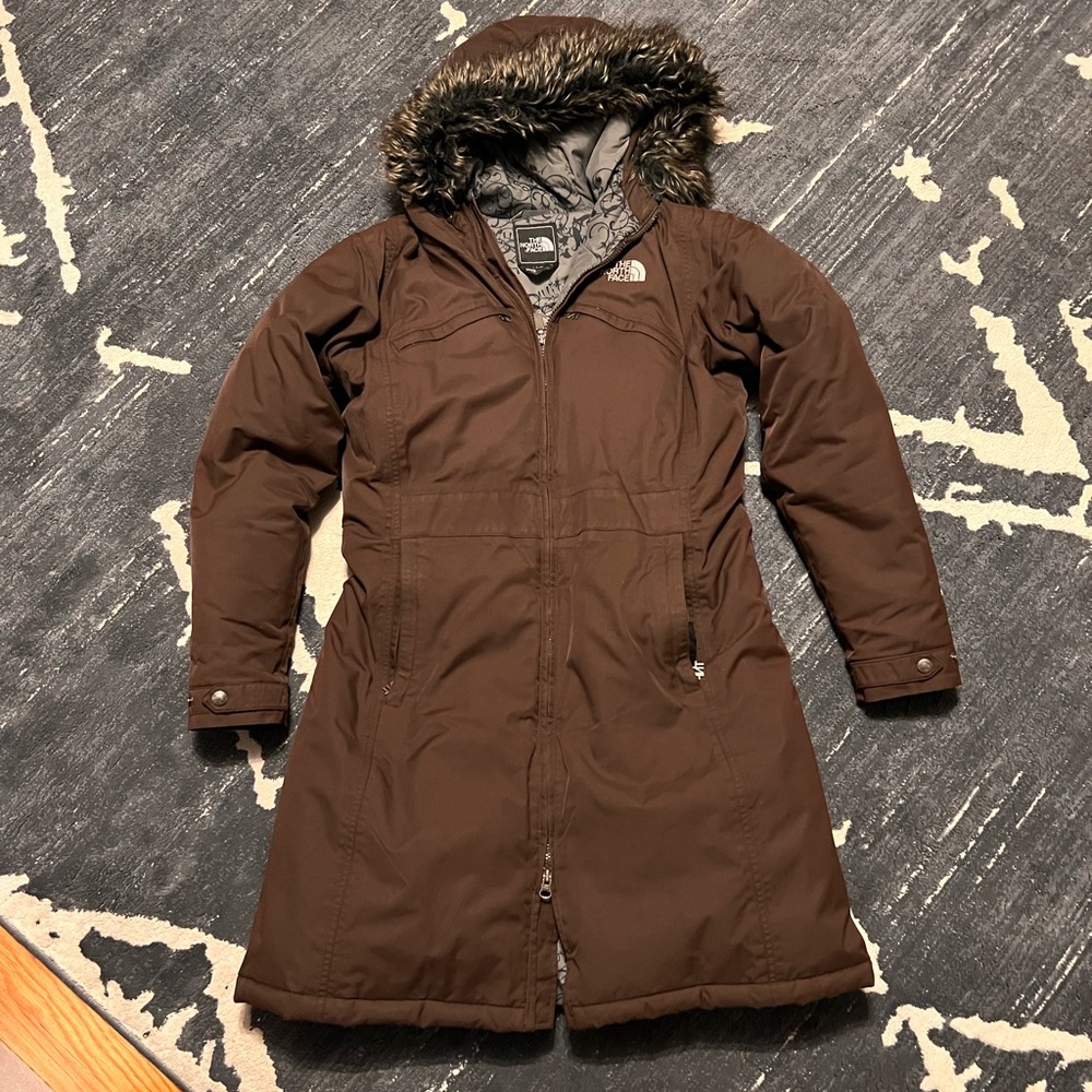 TNF Down Mid length Parka